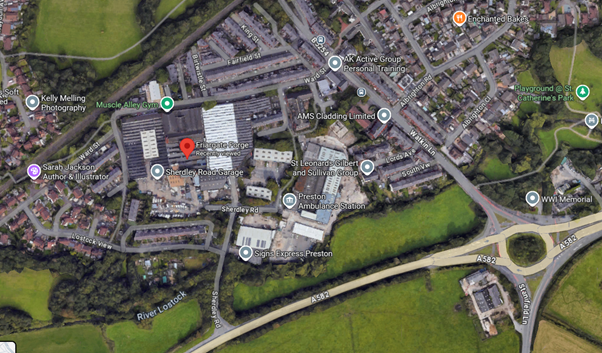Map to Friargate Forge